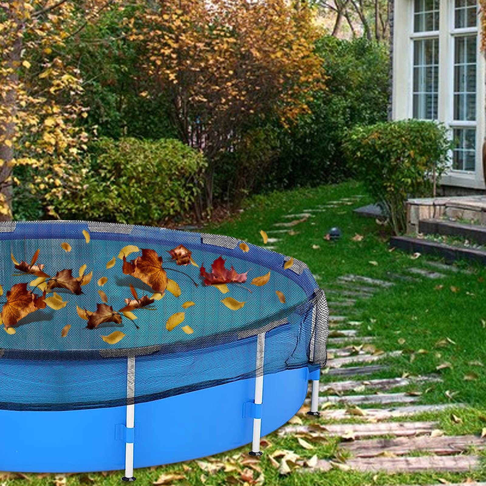 Hlimior size comparison with 18ft pool showing correct fit