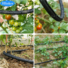 Hlinker stake and connector detail showing secure placement and easy faucet hookup