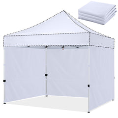 HLong white sidewall front view showing full panel and clean protection