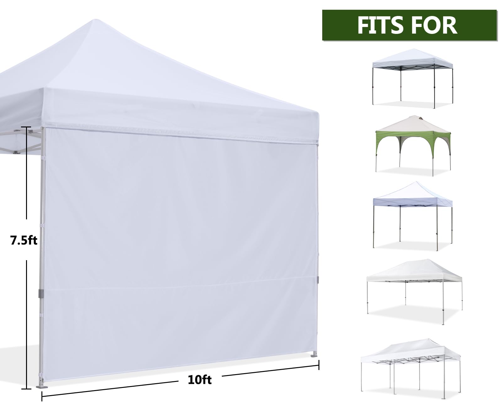 HLong leg Velcro tabs fastening to canopy leg for stable wind resistance