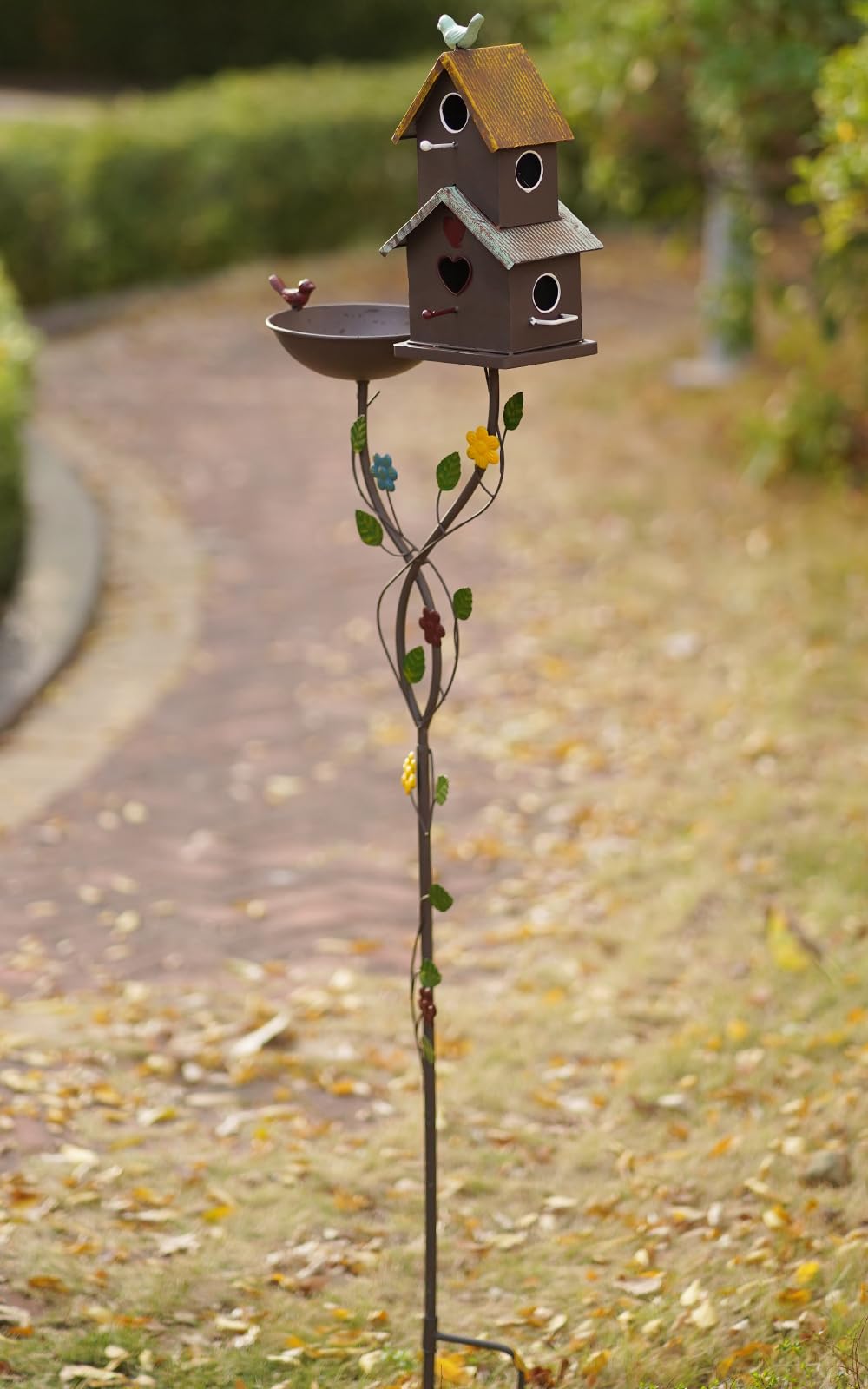 HLQMFHT styled on patio illustrating decorative backyard benefit