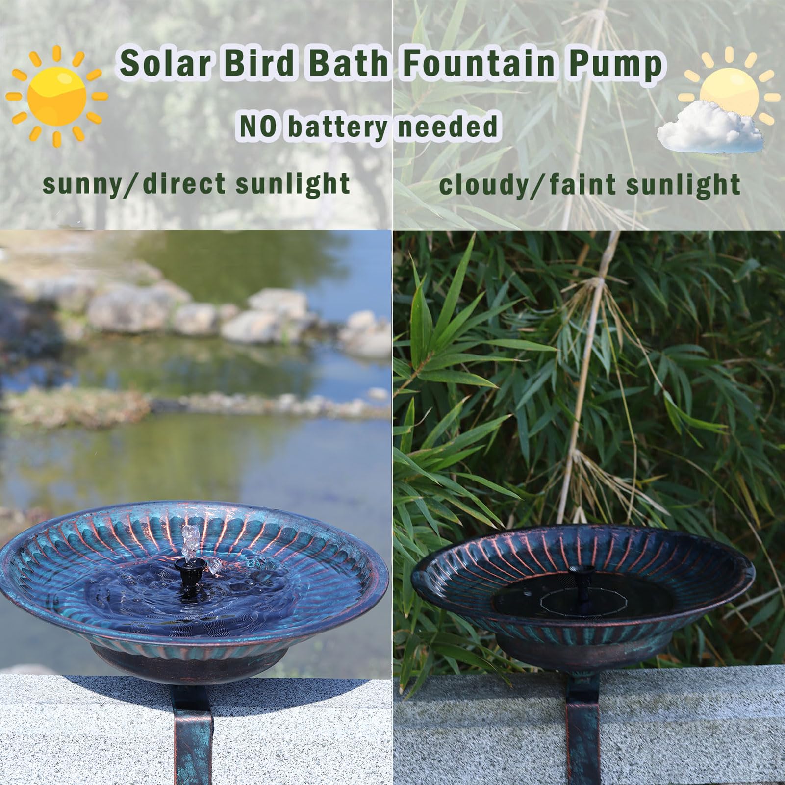 HLQMFHT bird bath mounted on balcony rail illustrating easy installation and outdoor styling