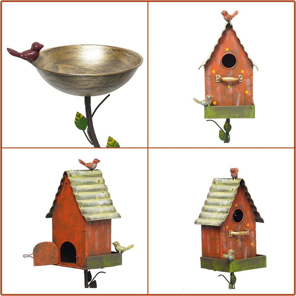 HLQMFHT decorative pole with leaves and flowers adds aesthetic garden charm