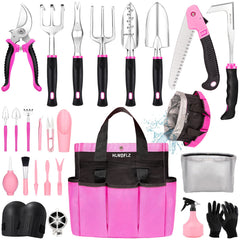 HLWDFLZ front view of pink tool set showing organized kit and benefits