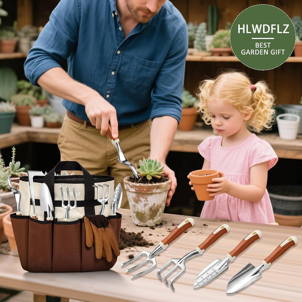 HLWDFLZ tool next to glove and hand showing compact scale and comfort