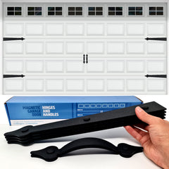 HMmagnets front view on steel door showing instant curb appeal