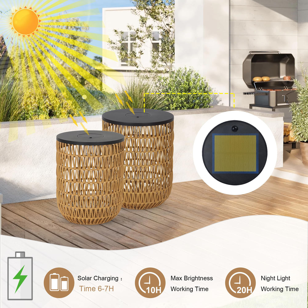 HMVPL close-up of plastic rattan weave highlighting durable weatherproof texture