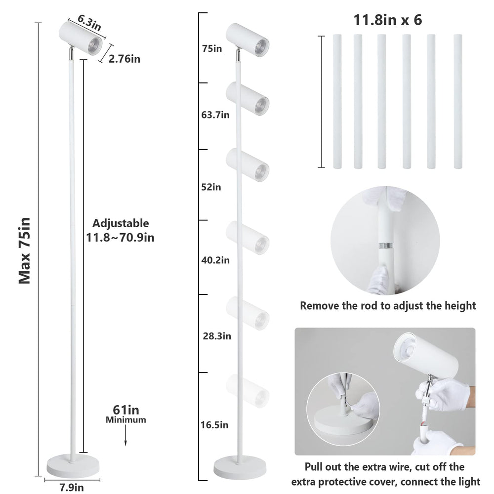 HMVPL grow light in use beside tall indoor plants showing even coverage benefit