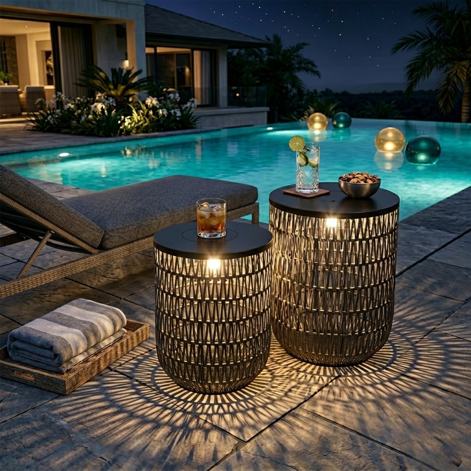 HMVPL lifestyle patio scene with tables enhancing outdoor atmosphere benefit