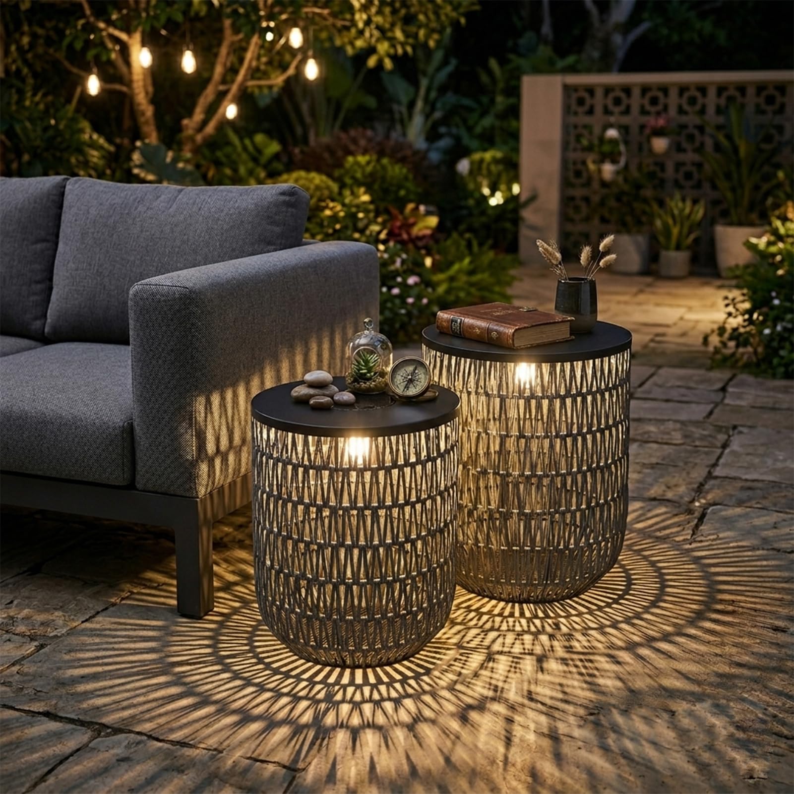 HMVPL size comparison beside chair showing compact footprint benefit