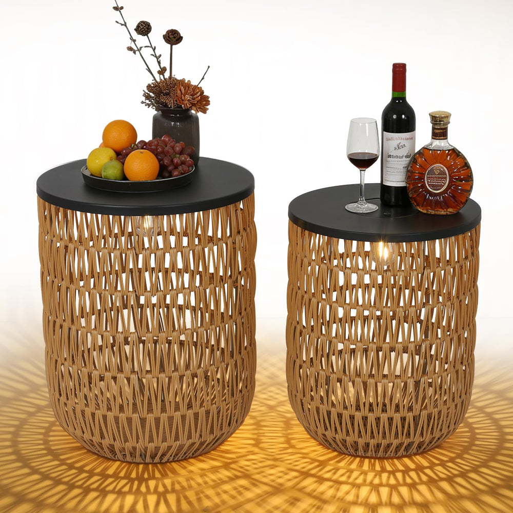 HMVPL splash test on rattan surface showing water-resistant construction