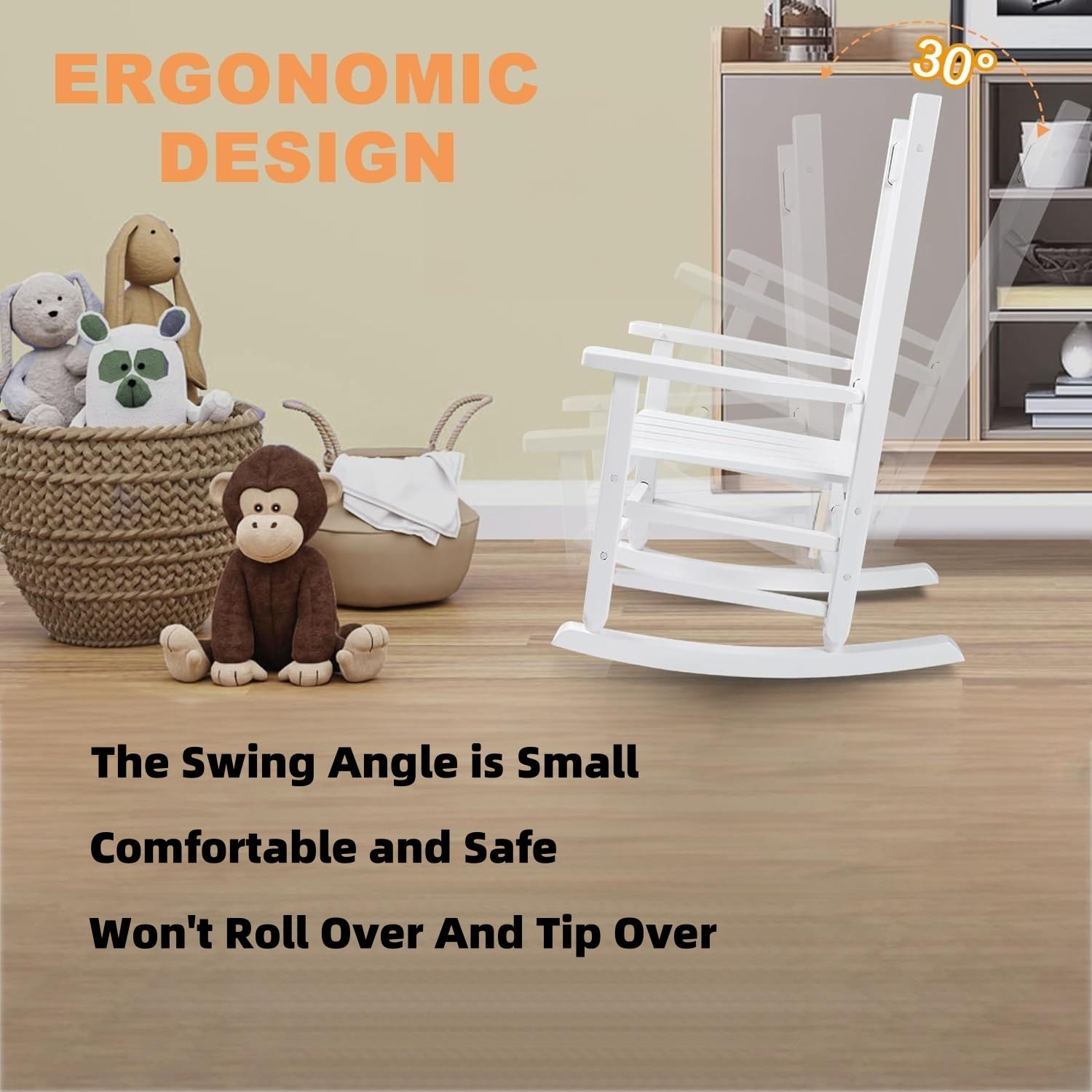 Hngilkoo assembled with child sitting to show size suitability and comfort