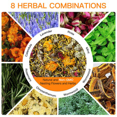 HoazHoald close-up of dried herb mix texture highlighting natural ingredients benefit