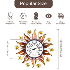 HOBYLUBY close-up of dial with large F°/C° numbers for quick temperature checks