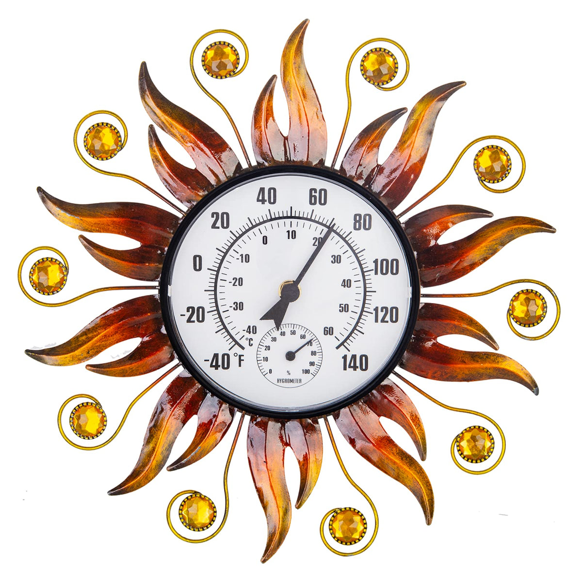 HOBYLUBY front dial view showing easy-read temperature and humidity