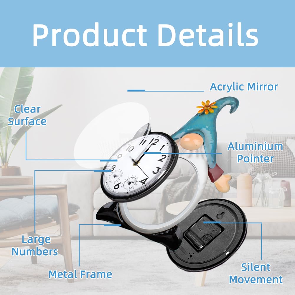 HOBYLUBY close view of integrated thermometer and hygrometer benefit: quick temperature and humidity readout