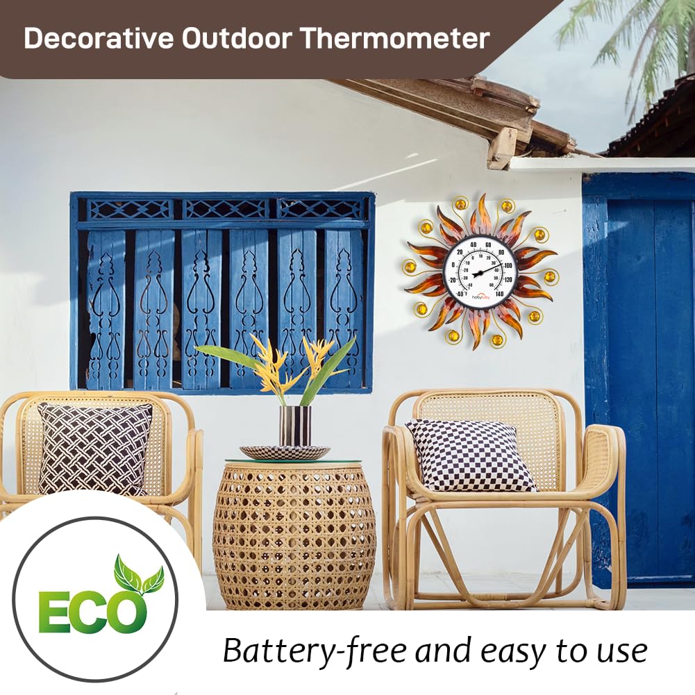 HOBYLUBY mounted on patio wall demonstrating outdoor placement and easy visibility