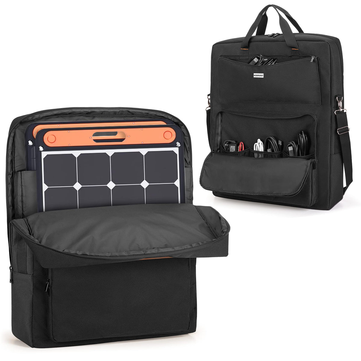 HODRANT front view of bag showing durable fabric and zipper for secure transport