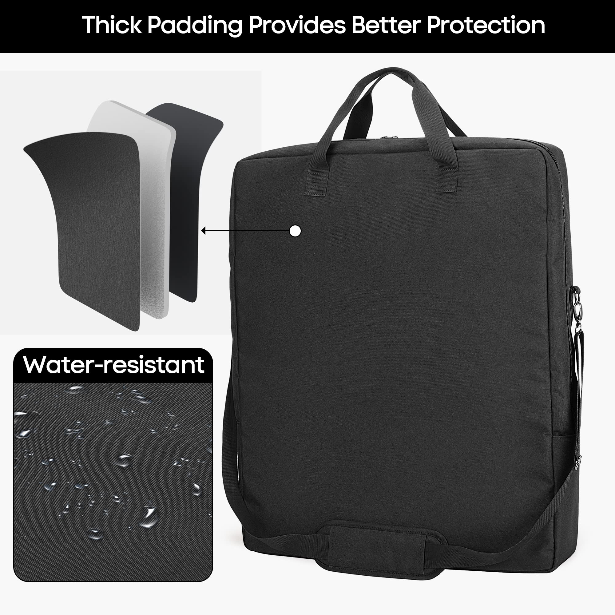 HODRANT open front pockets holding chargers and cables for organized storage