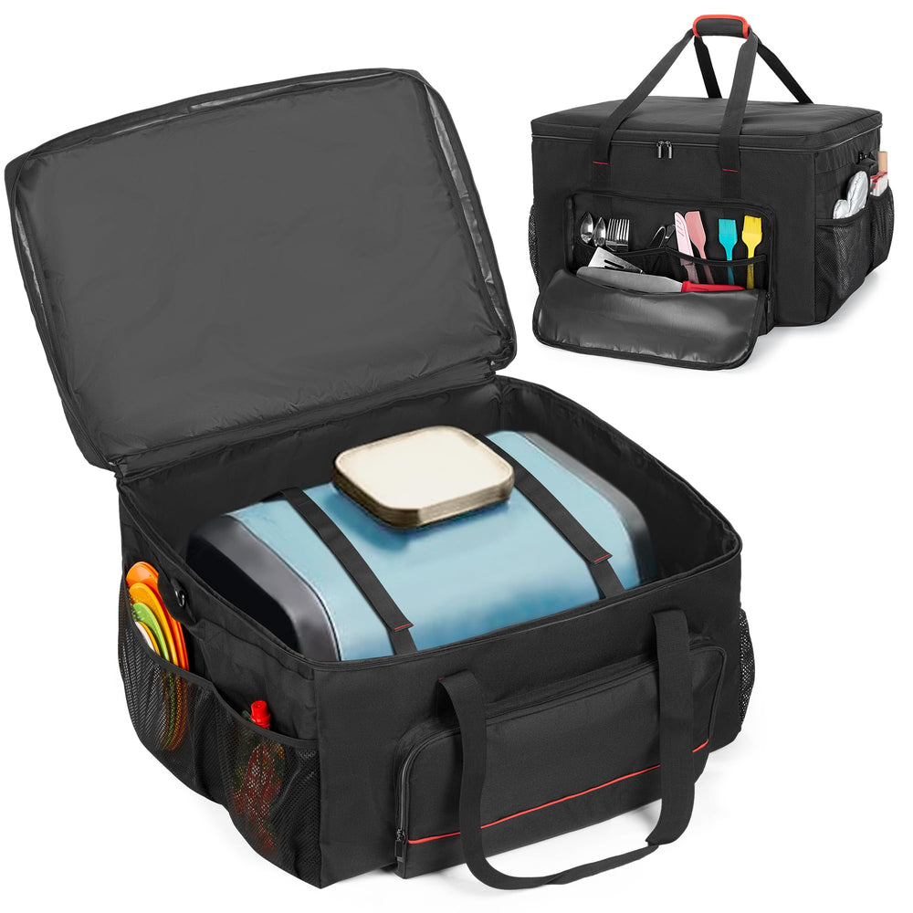 HODRANT front view of bag showing fit and easy transport benefit