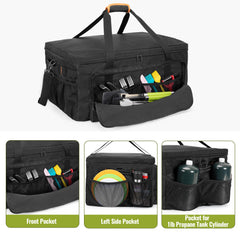 HODRANT grill case padded bottom close-up protecting grill base from impacts