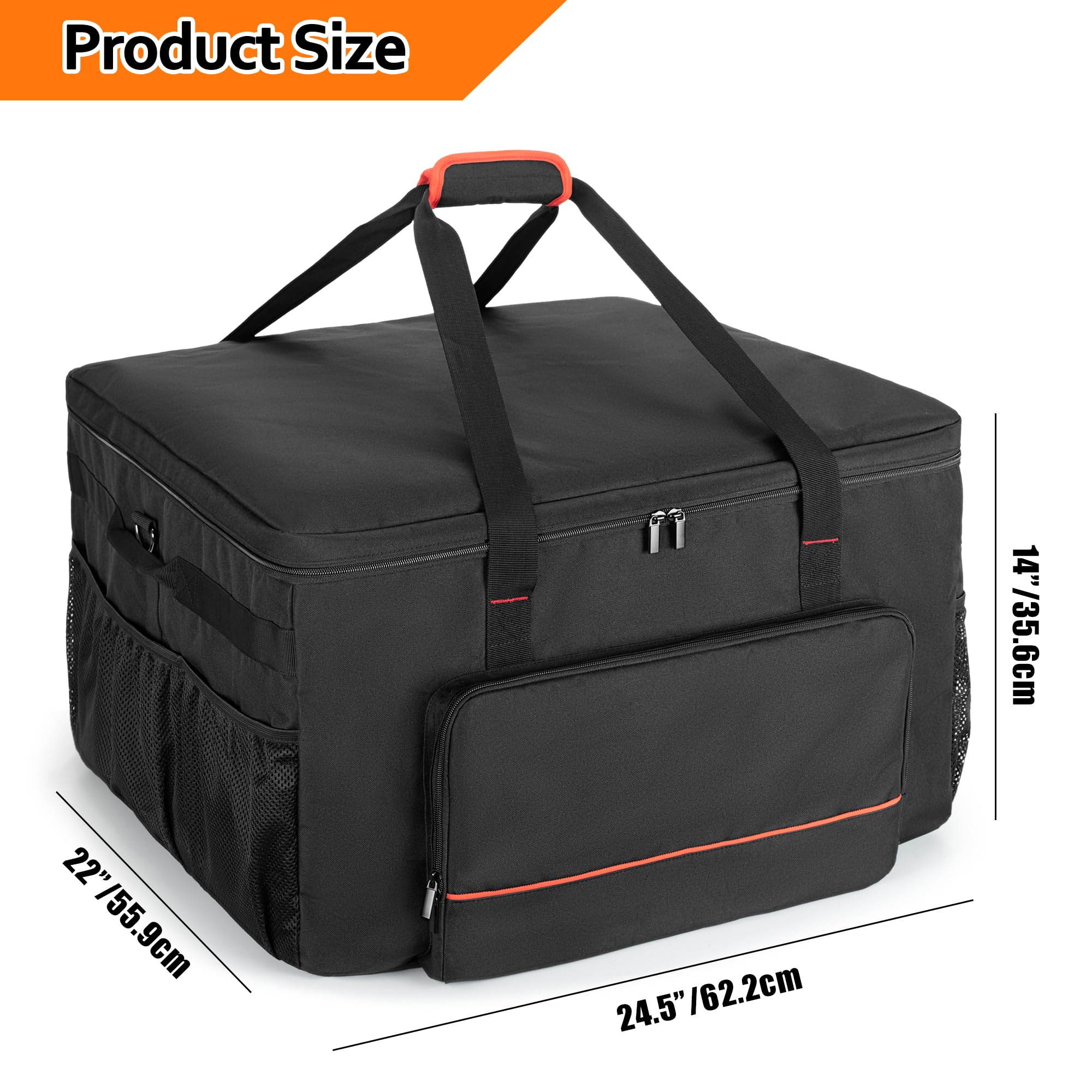 HODRANT bag next to grill to show correct size and fit benefit