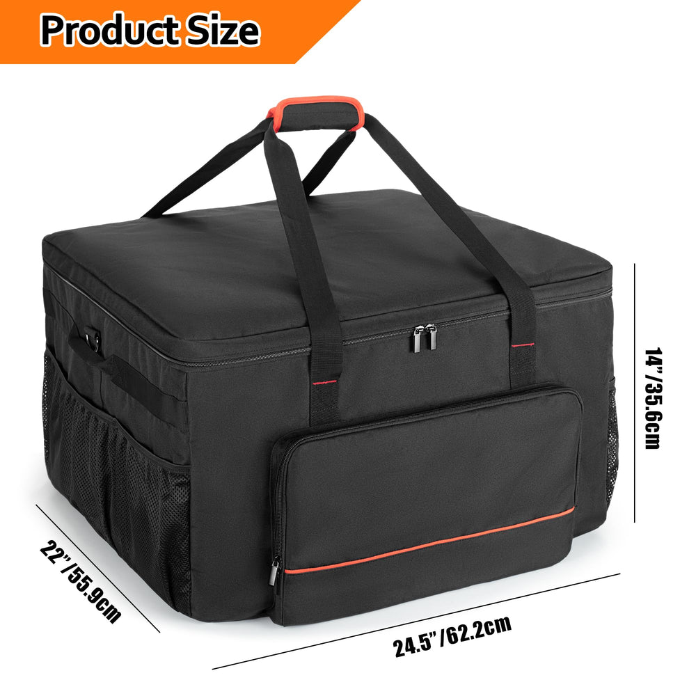 HODRANT bag next to grill to show correct size and fit benefit
