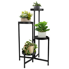 HOEGMST front view plant stand showing four tiers and space-saving design