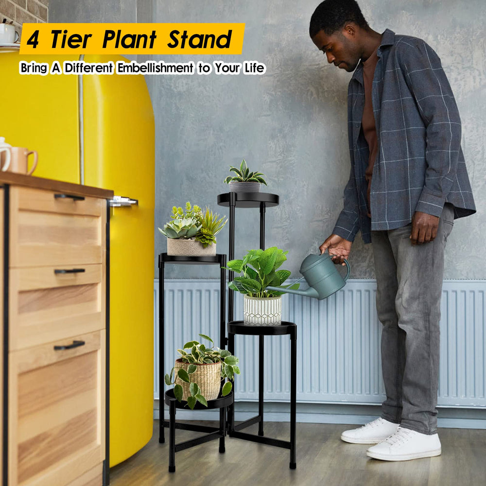 HOEGMST plant stand staged in living room showing decorative display benefit