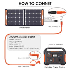 Hoeine adapter DC8020 detail illustrating cross-compatibility with Jackery benefit