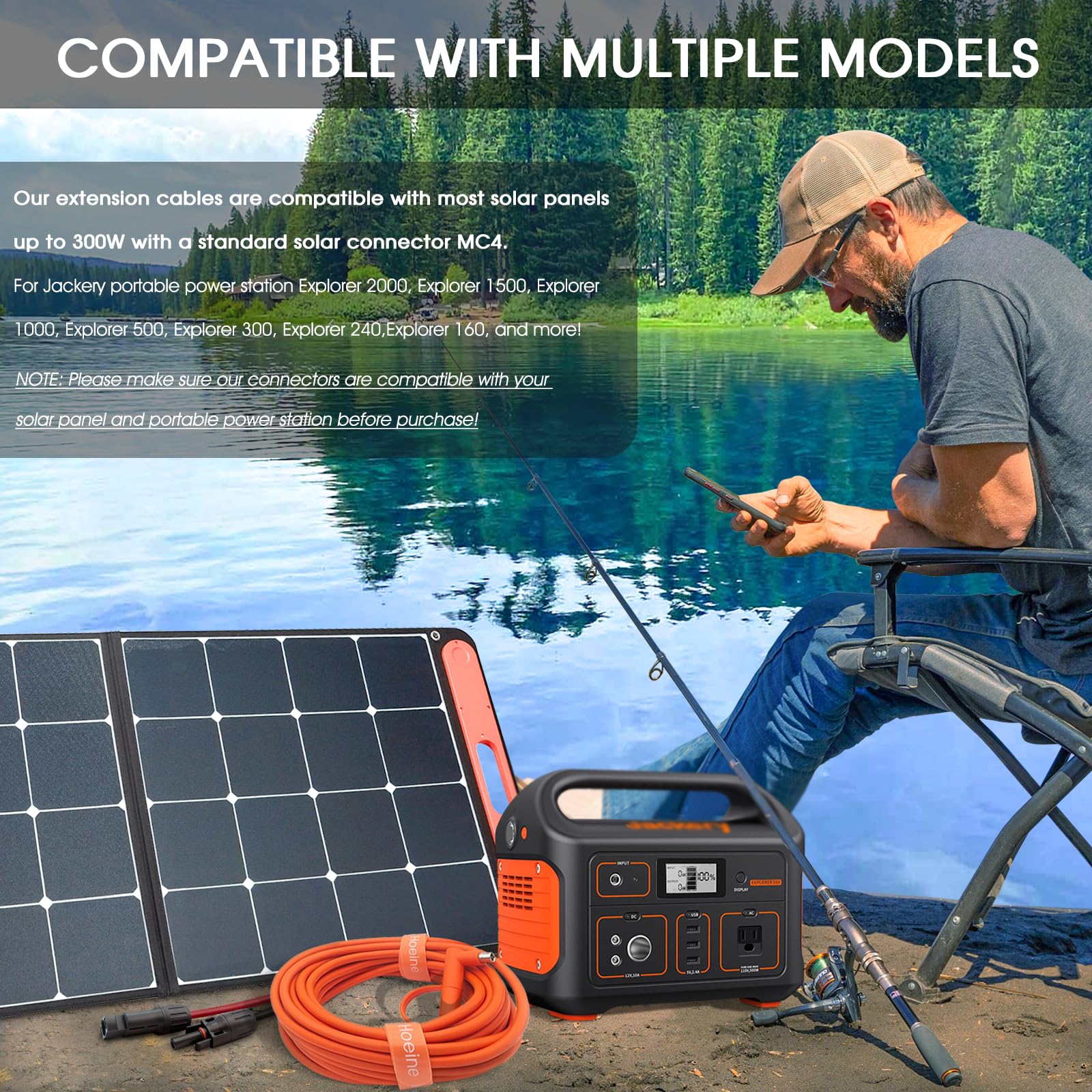 Hoeine cable connecting solar panel in field for better sun tracking