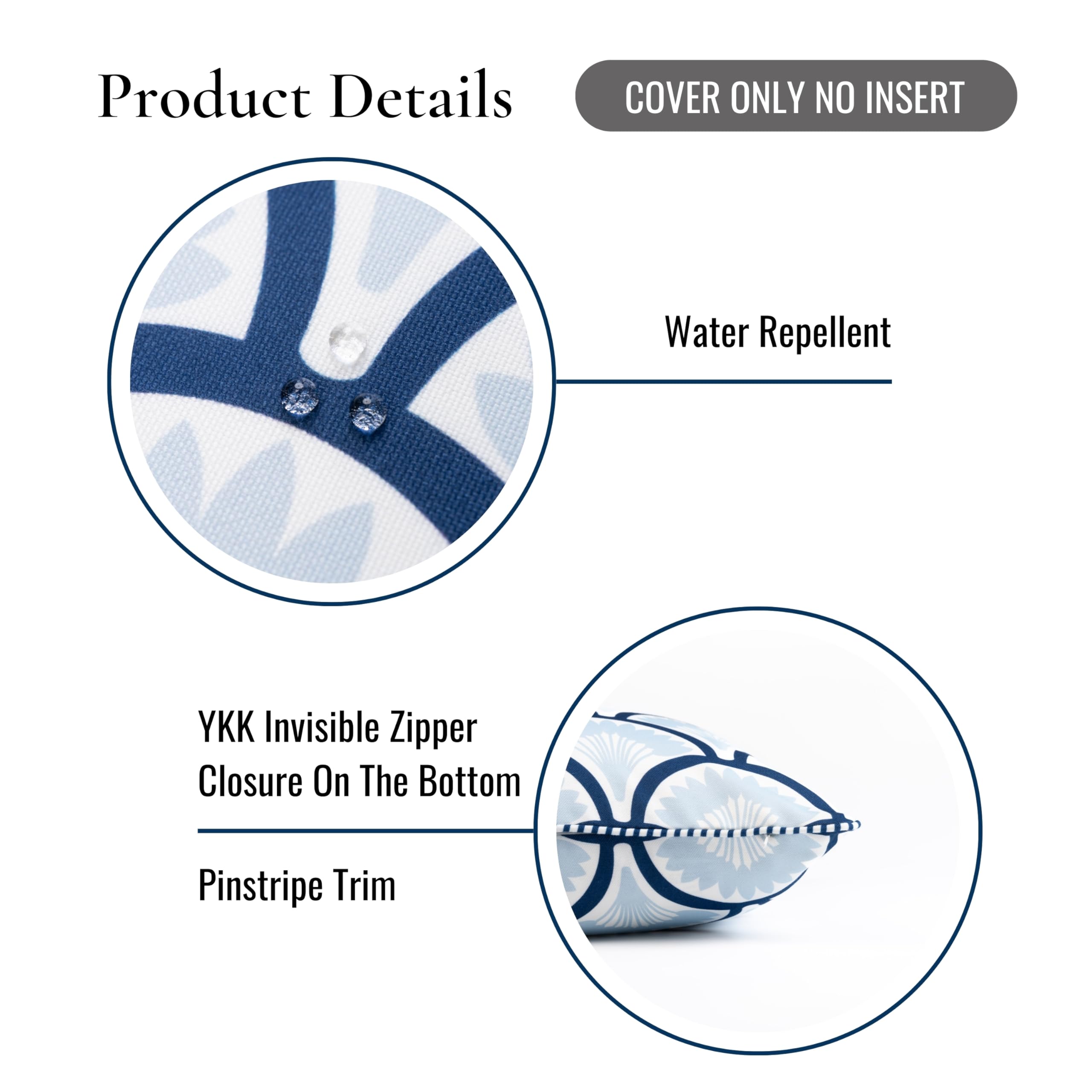 Hofdeco Premium on patio chair showing weather-resistant fabric benefit