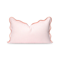 Hofdeco Premium front view blush pink stripes showing coastal appeal and durable finish