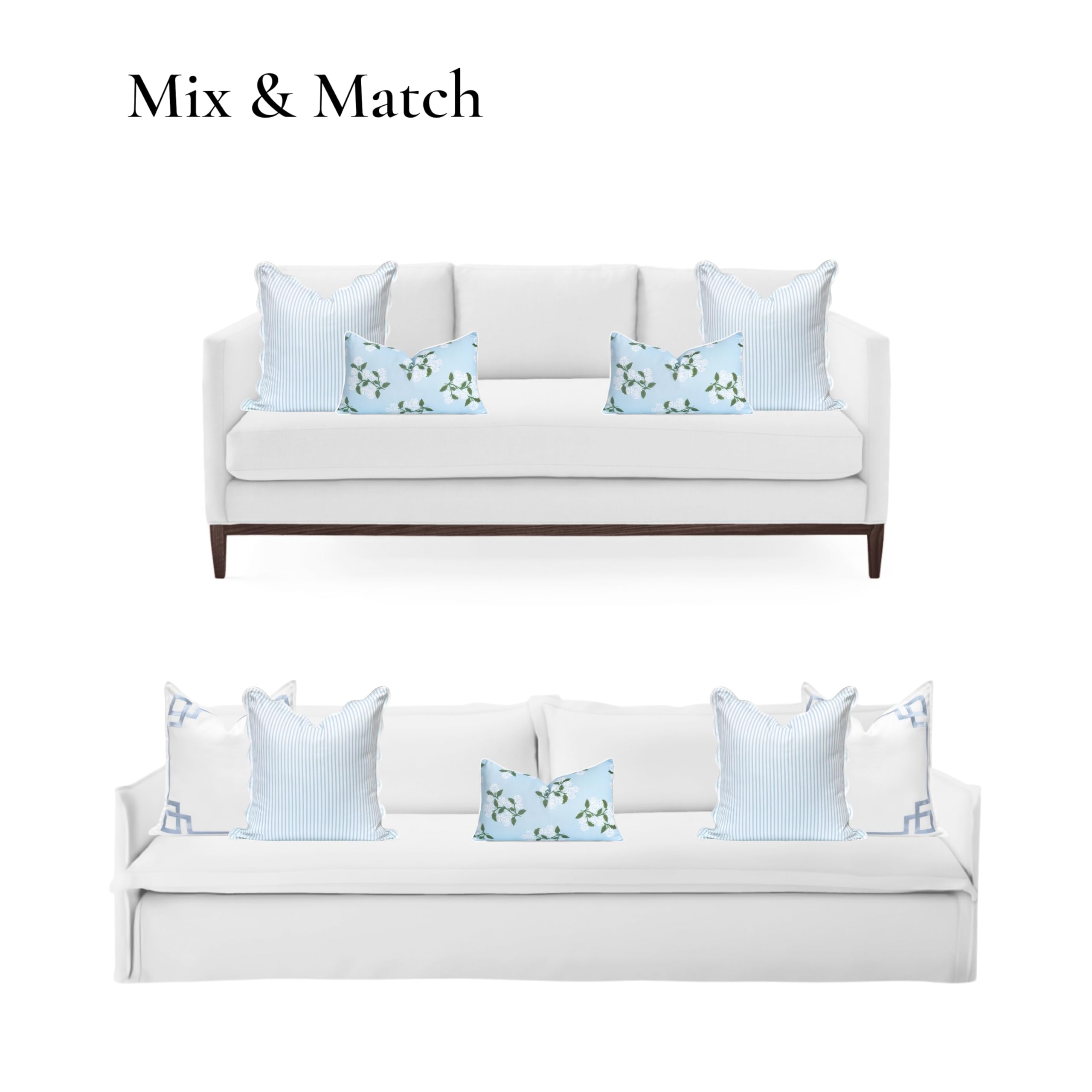 Hofdeco Premium pillow cover placed on patio chair showing outdoor-ready styling benefit