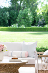 Hofdeco Premium close-up of embroidered stripes showing texture and durable stitch quality