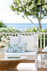Hofdeco Premium fabric close-up highlighting weave and durable weather-resistant finish