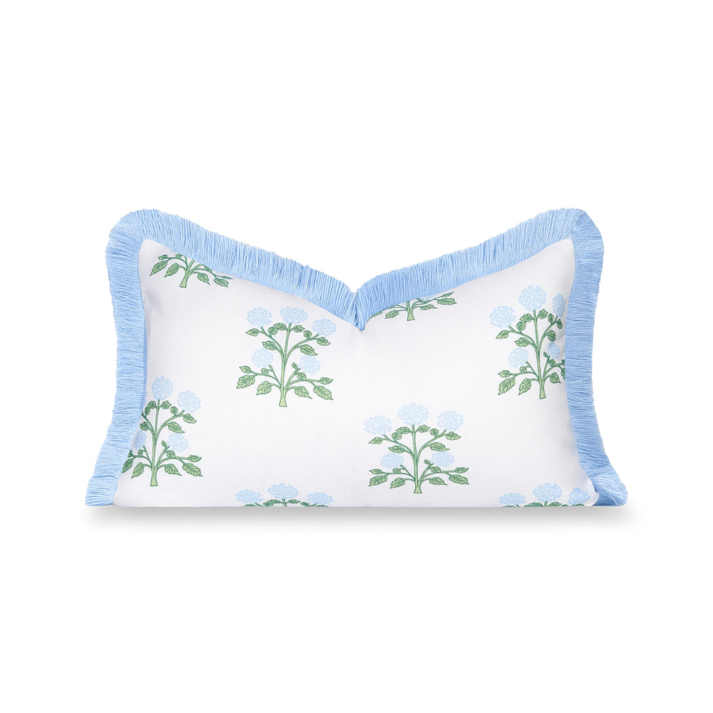 Hofdeco Premium front view hydrangea print showing coastal charm and stylish accent