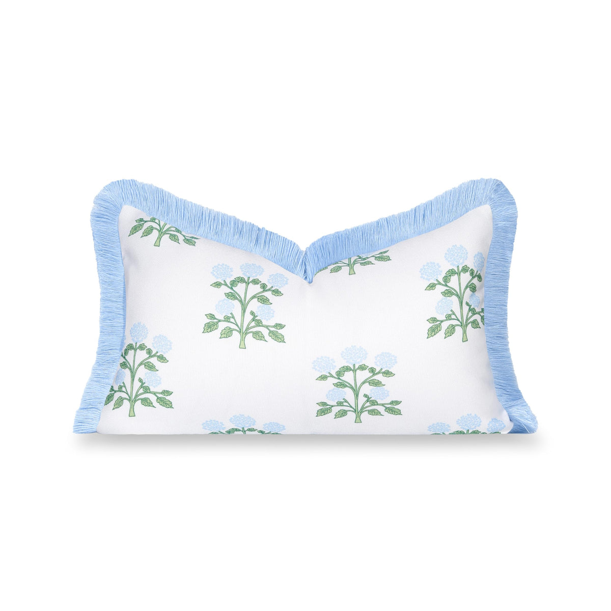 Hofdeco Premium front view hydrangea print showing coastal charm and stylish accent