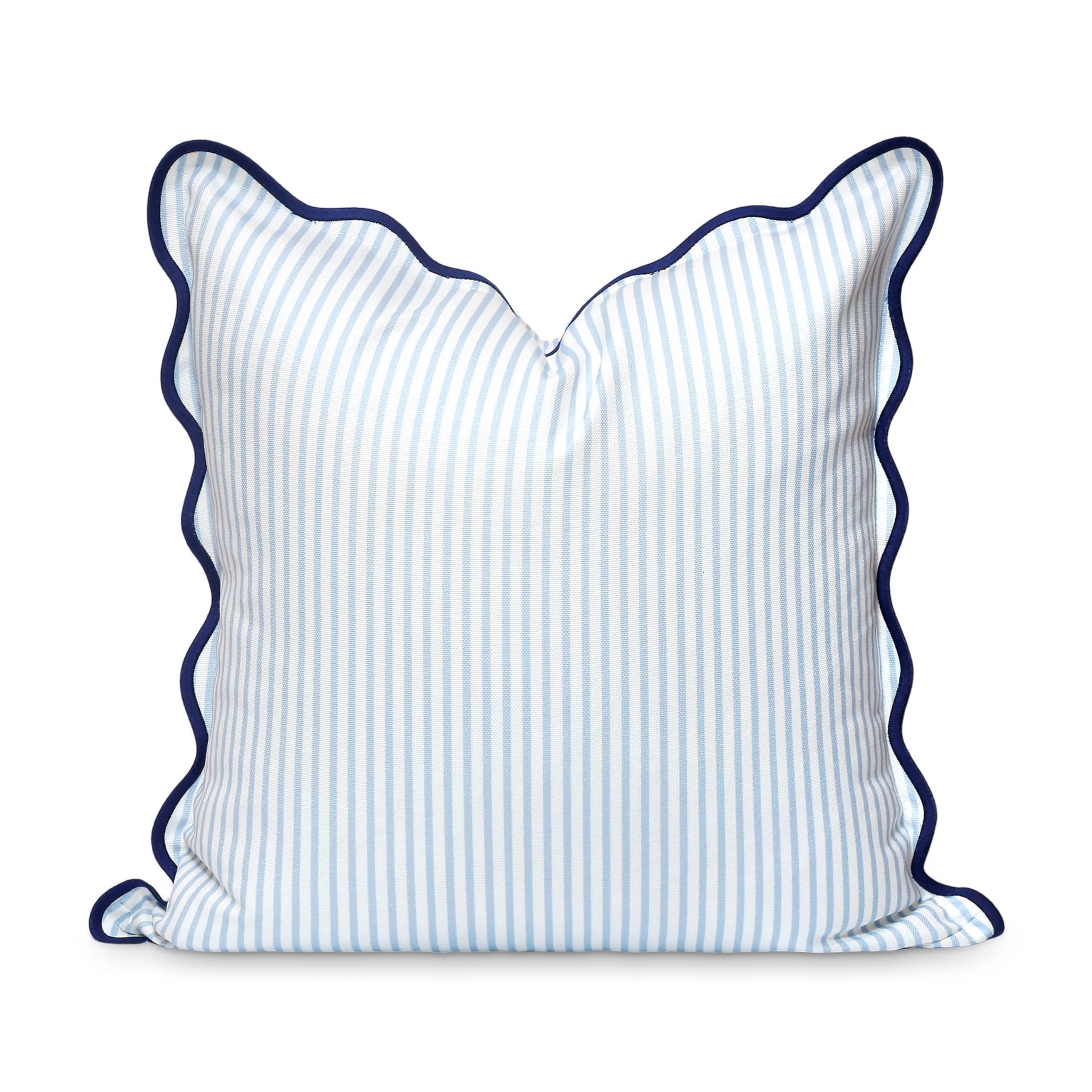 Hofdeco Premium front view baby blue striped cover showing coastal style and easy refresh