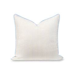 Hofdeco Premium front view showing tan stripe pattern and coastal look