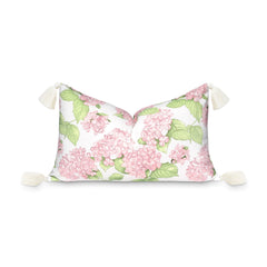 Hofdeco Premium front view showing blush hydrangea print and neat finish for stylish decor