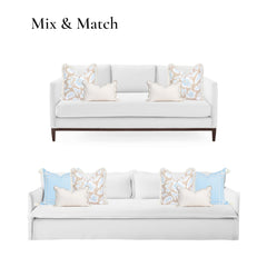hofdeco premium styled on patio sofa showing water repellent cover enhancing outdoor decor