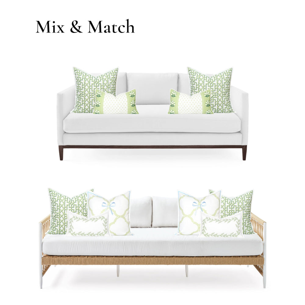 Hofdeco Premium styled on a living room sofa benefit: elevates indoor seating with Hampton coastal charm
