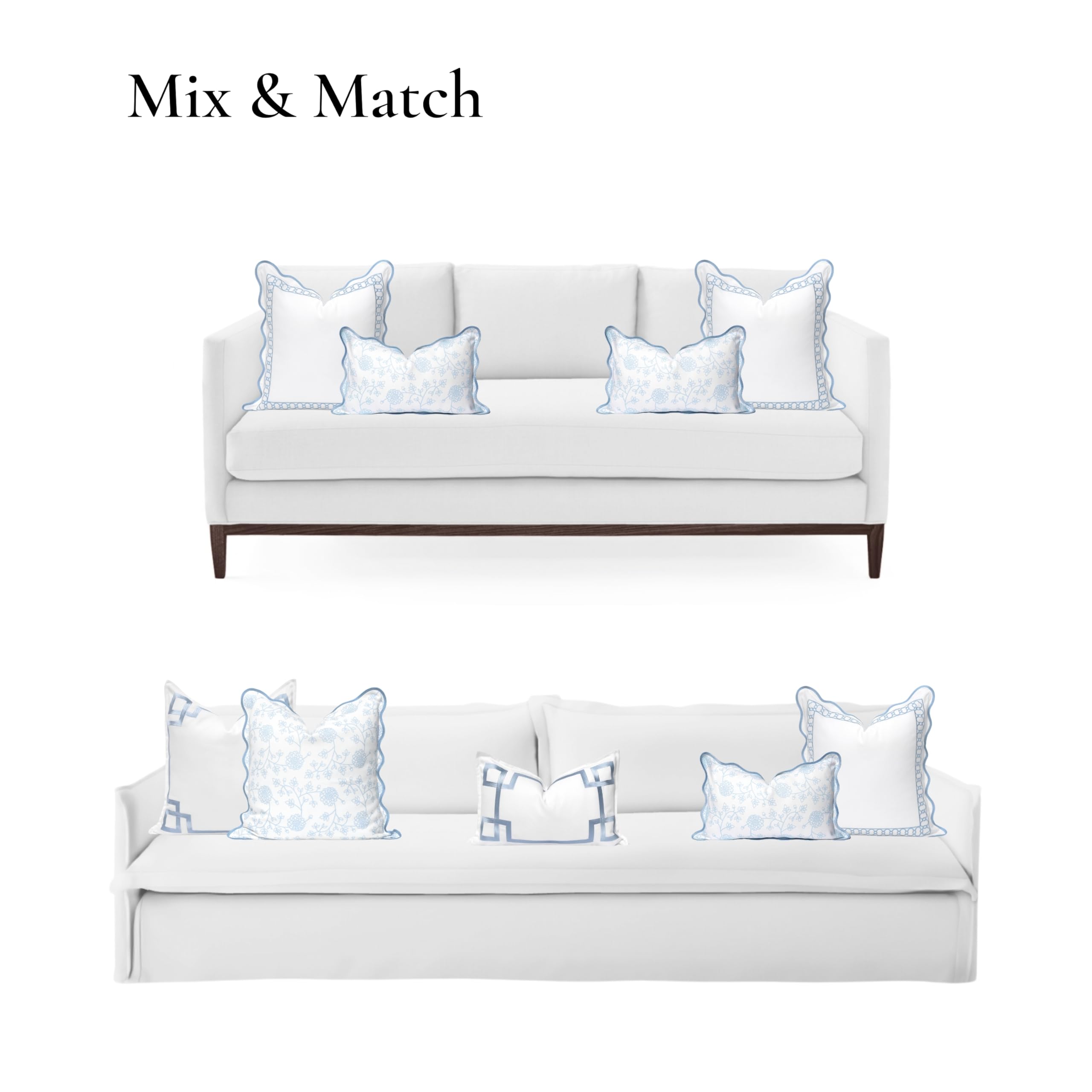 Hofdeco Premium scalloped edge detail highlighting decorative trim for visual interest benefit