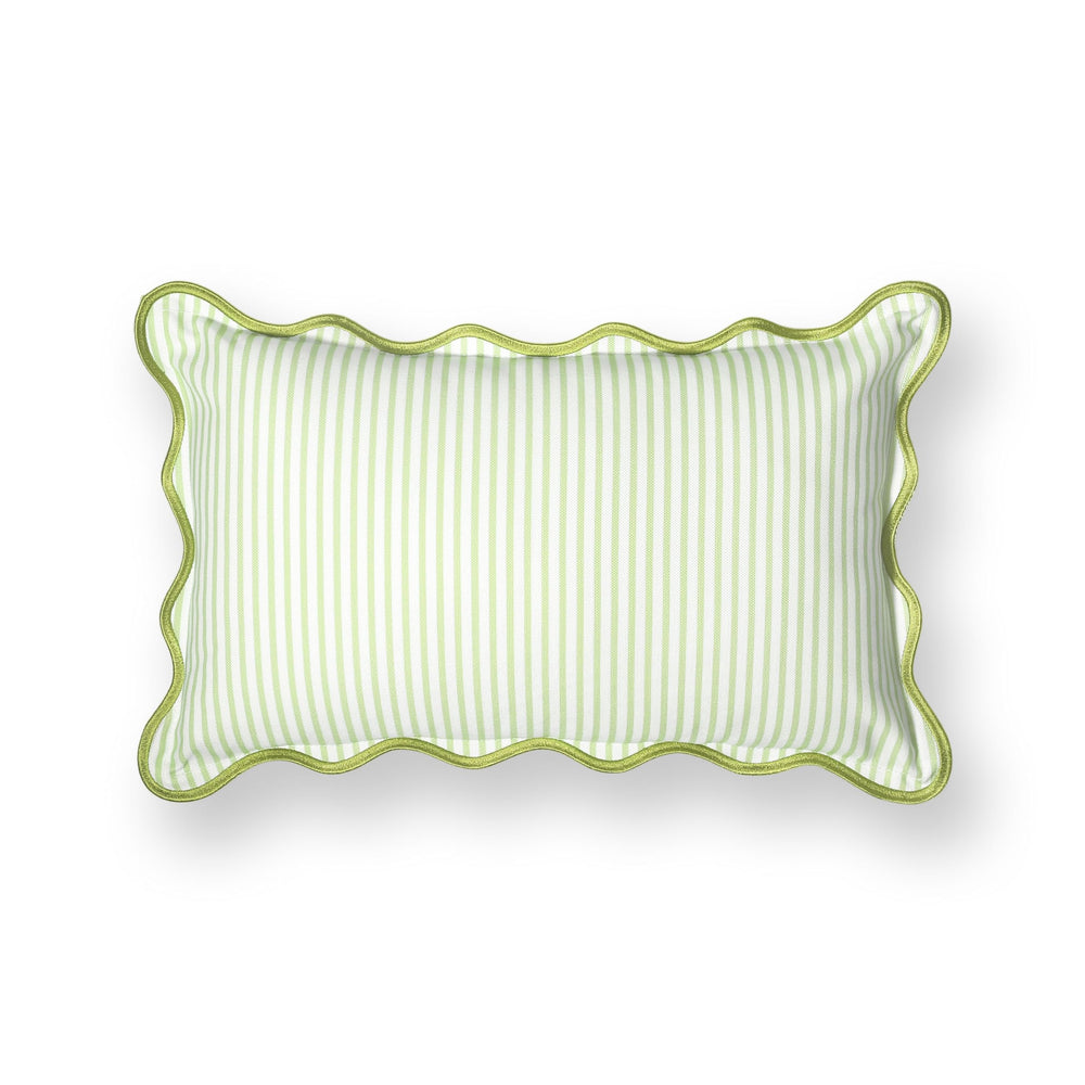 Hofdeco Premium size comparison lumbar on sofa shows proportion and scale