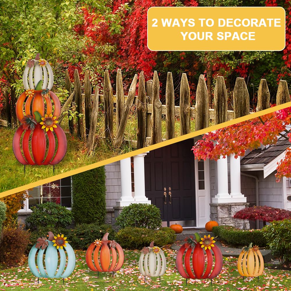hogardeck closeup of hand-painted pumpkins highlighting vivid detail benefit