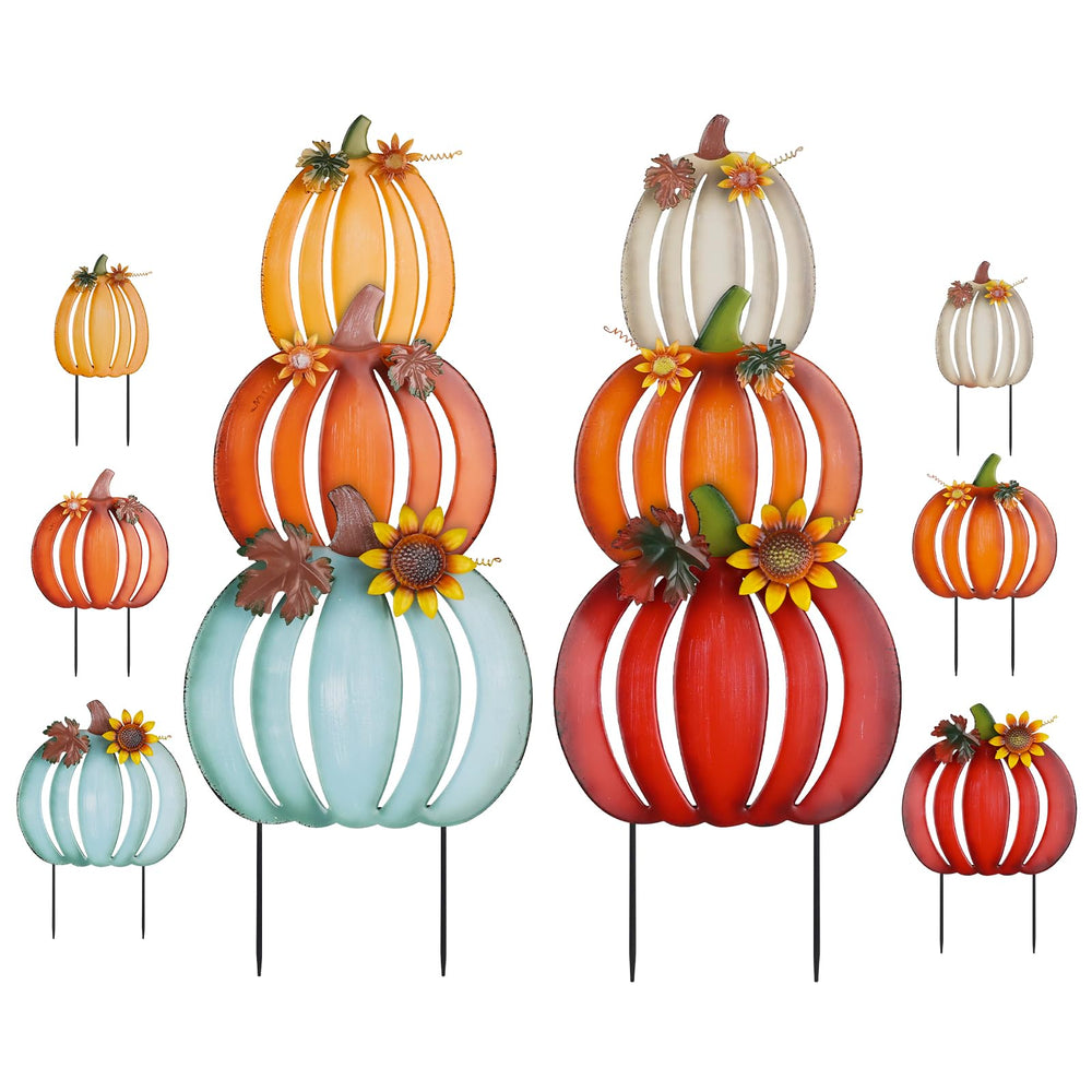 hogardeck front view showing stacked pumpkins and bright fall color benefit