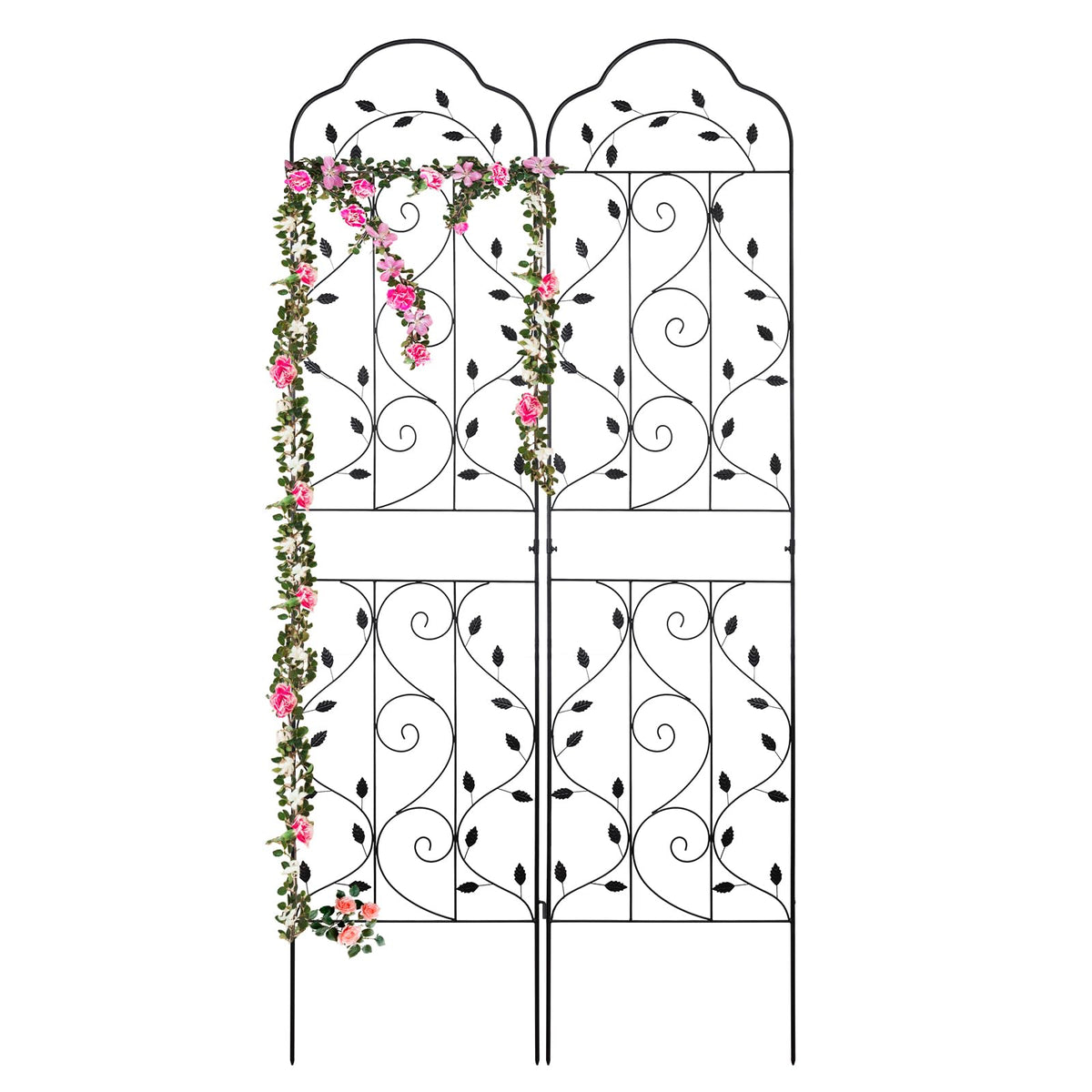hogardeck arched trellis front view showing elegant support and curb appeal