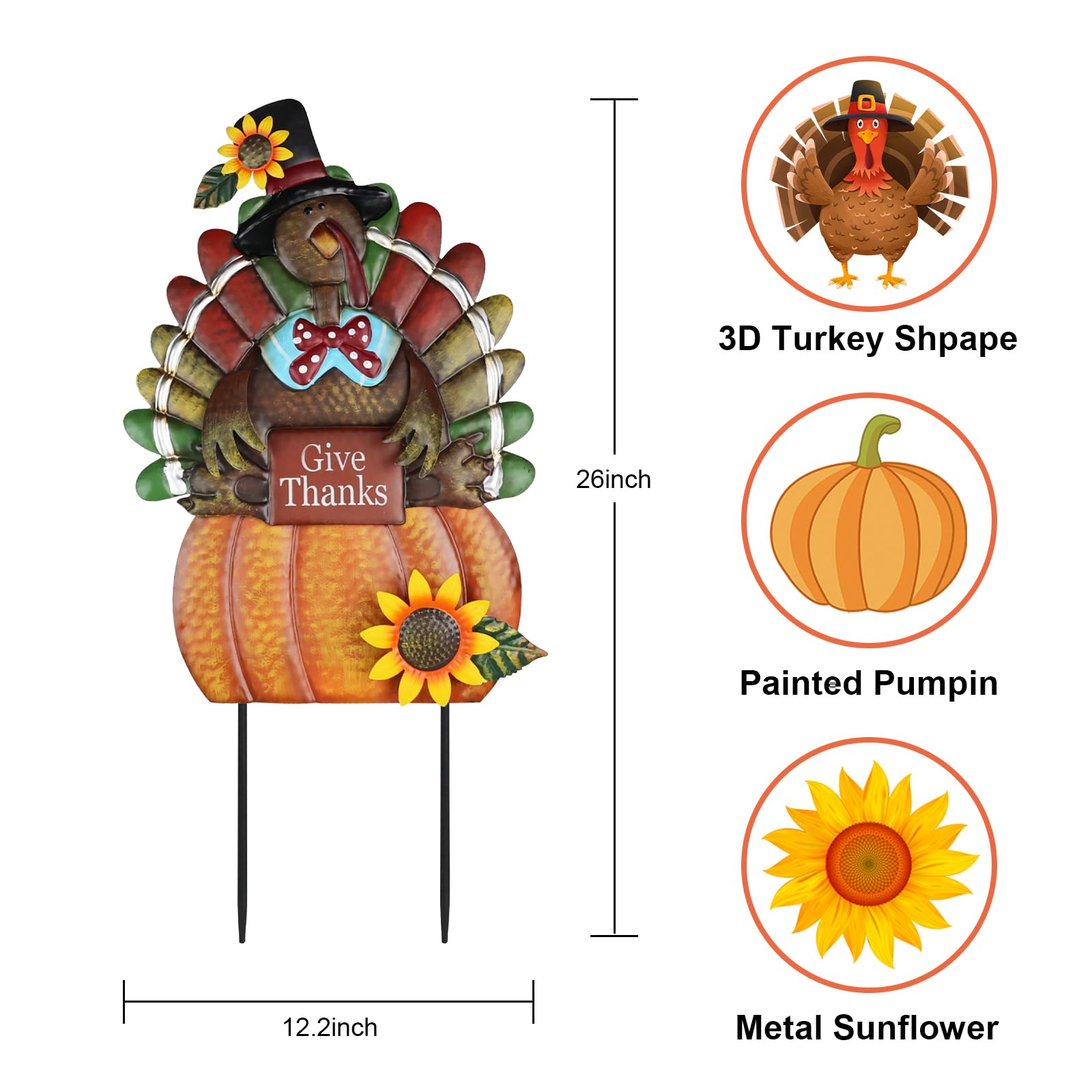hogardeck group display in lawn highlighting vibrant fall yard decoration
