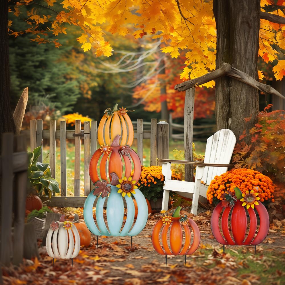 hogardeck porch scene with stakes framing entry adding welcoming seasonal charm benefit